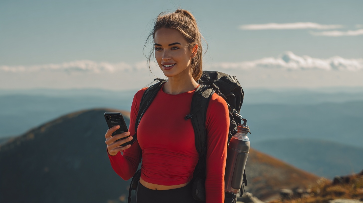 Person in the field using the M4N App